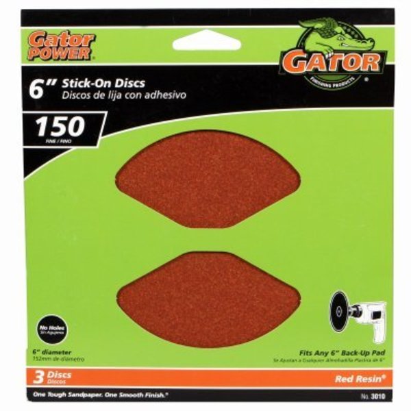 Gator Finishing 3PK 6150G AO Sand Disc 3010